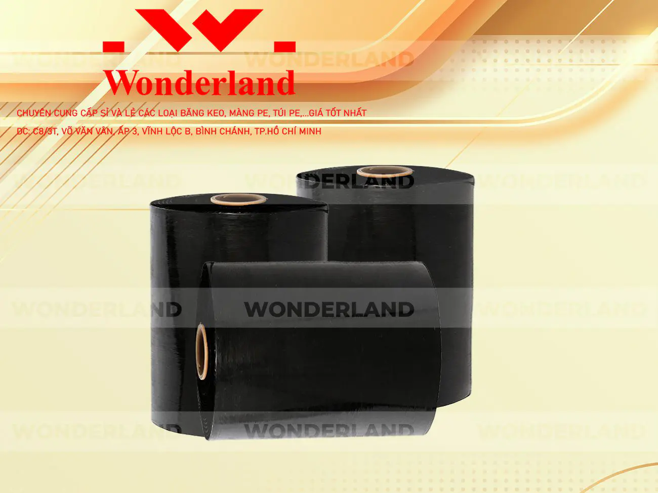 MÀNG PE ĐEN 17.0KG LÕI 1.2KG WONDERLAND GIÁ TỐT