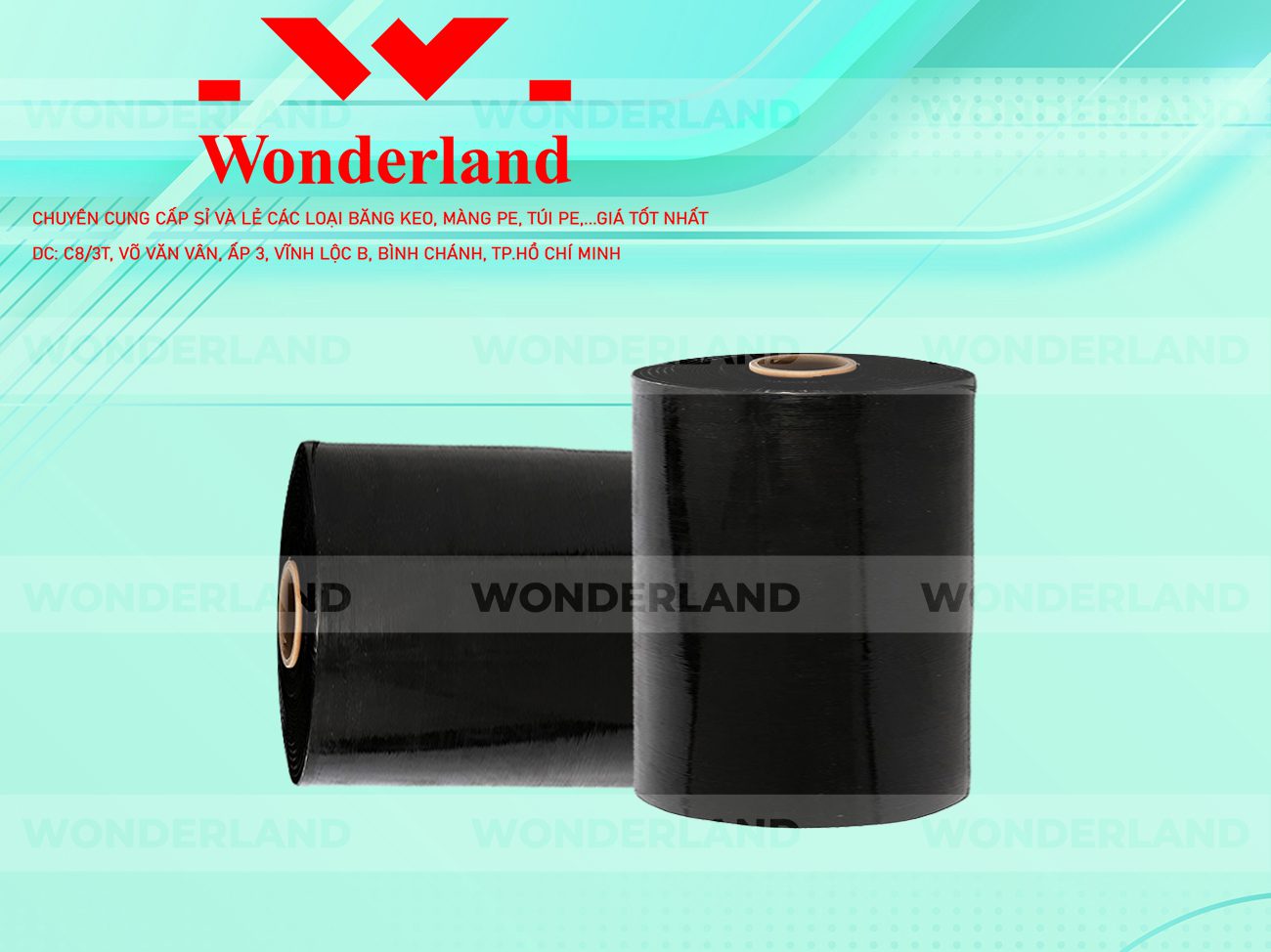 MÀNG PE ĐEN 17.2KG LÕI 1.2KG WONDERLAND CHẤT LƯỢNG TỐT NHẤT