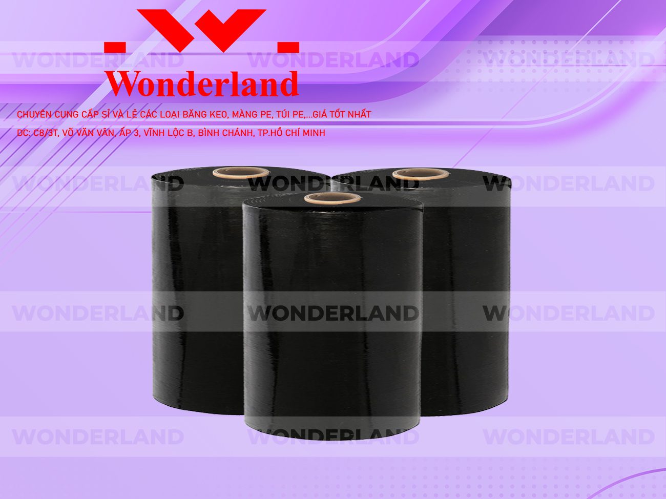 MÀNG PE ĐEN 17.3KG LÕI 1.2KG WONDERLAND CHẤT LƯỢNG TỐT NHẤT