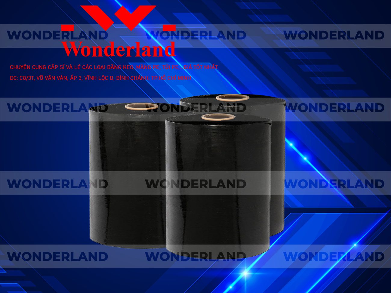 MÀNG PE ĐEN 17.4KG LÕI 1.2KG WONDERLAND GIÁ TỐT