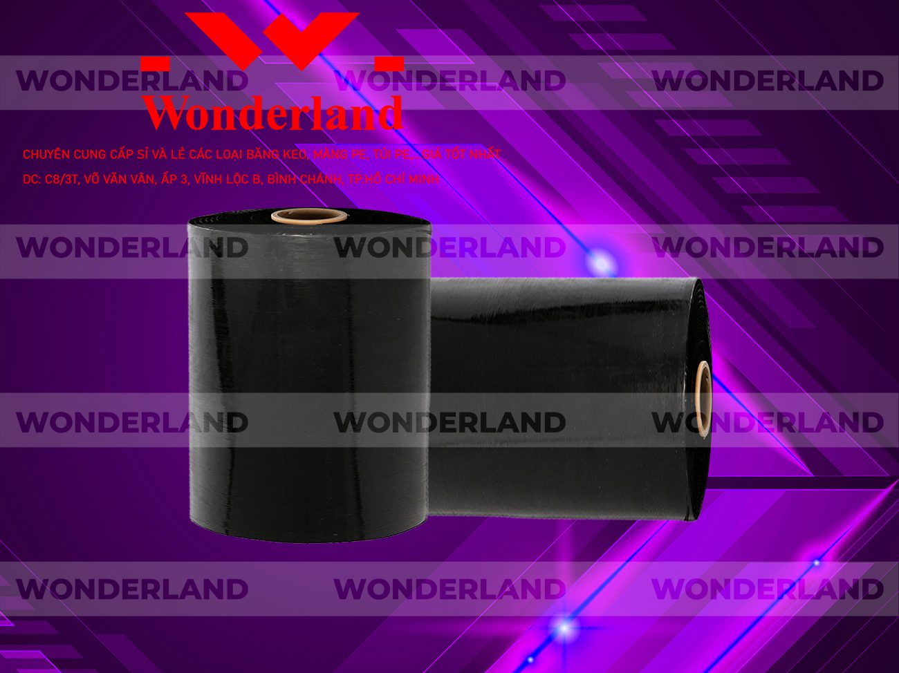 MÀNG PE ĐEN 17.5KG LÕI 1.2KG WONDERLAND CHẤT LƯỢNG TỐT NHẤT
