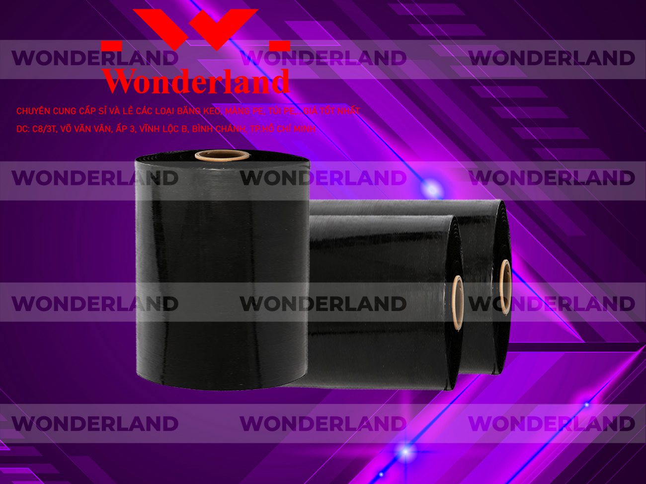 MÀNG PE ĐEN 17.5KG LÕI 1.2KG WONDERLAND GIÁ TỐT