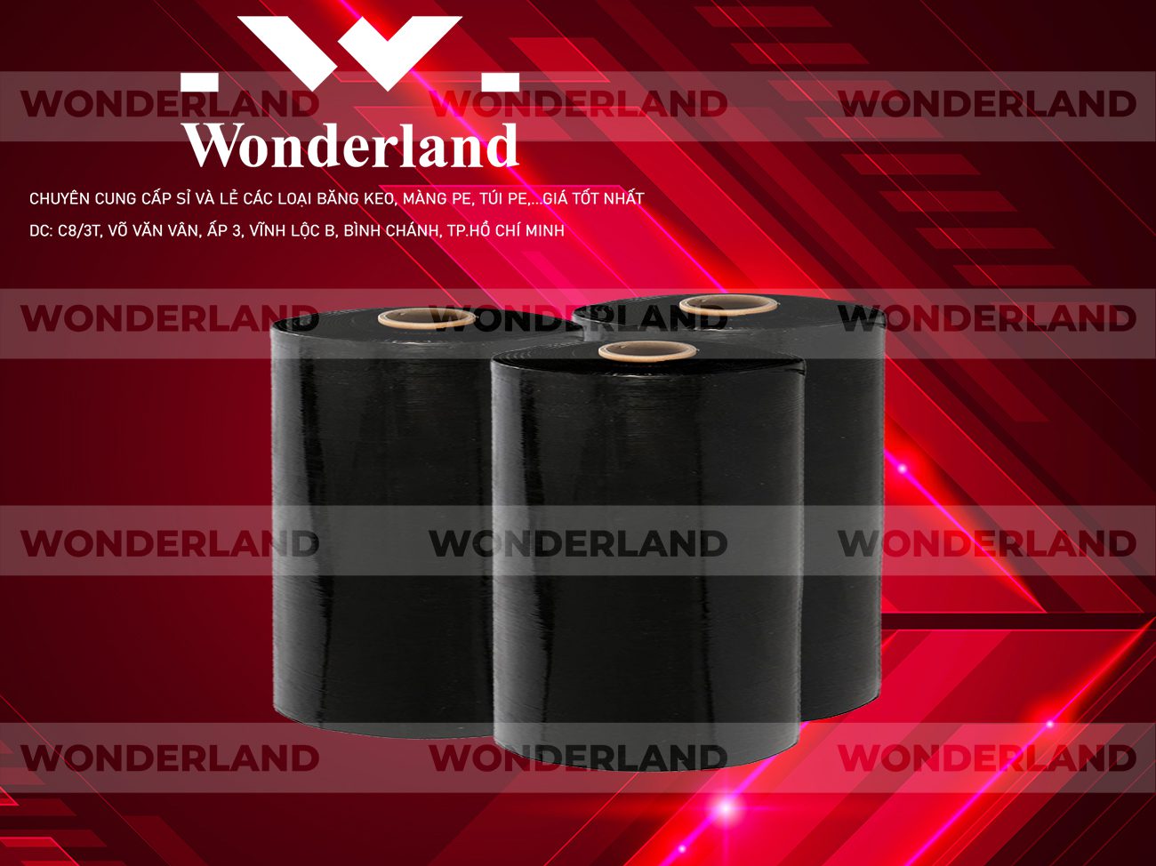 MÀNG PE ĐEN 17.7KG LÕI 1.2KG WONDERLAND GIÁ TỐT