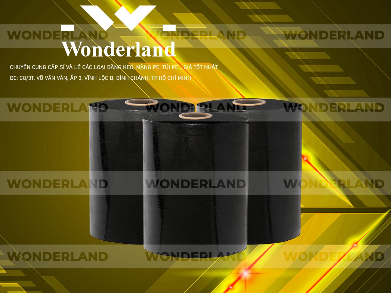 MÀNG PE ĐEN 17.8KG LÕI 1.2KG WONDERLAND GIÁ TỐT