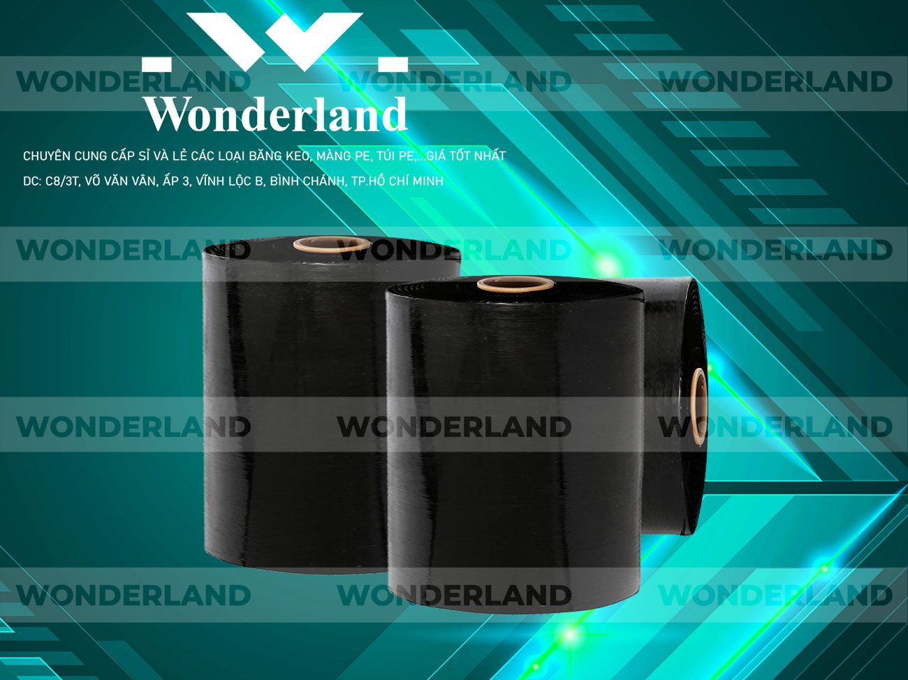 MÀNG PE ĐEN 18.0KG LÕI 1.2KG WONDERLAND GIÁ TỐT