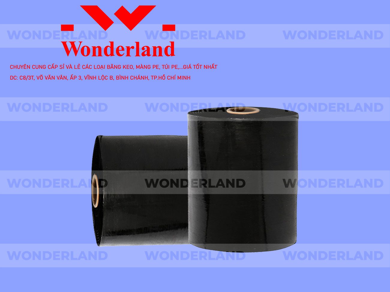 MÀNG PE ĐEN 18.1KG LÕI 1.2KG WONDERLAND CHẤT LƯỢNG TỐT NHẤT