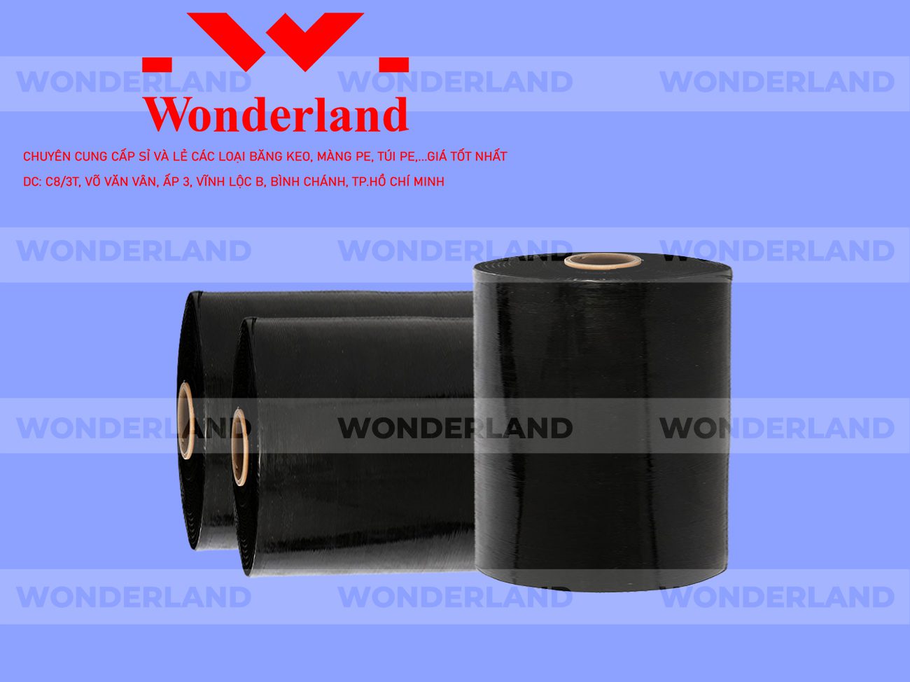 MÀNG PE ĐEN 18.1KG LÕI 1.2KG WONDERLAND GIÁ TỐT