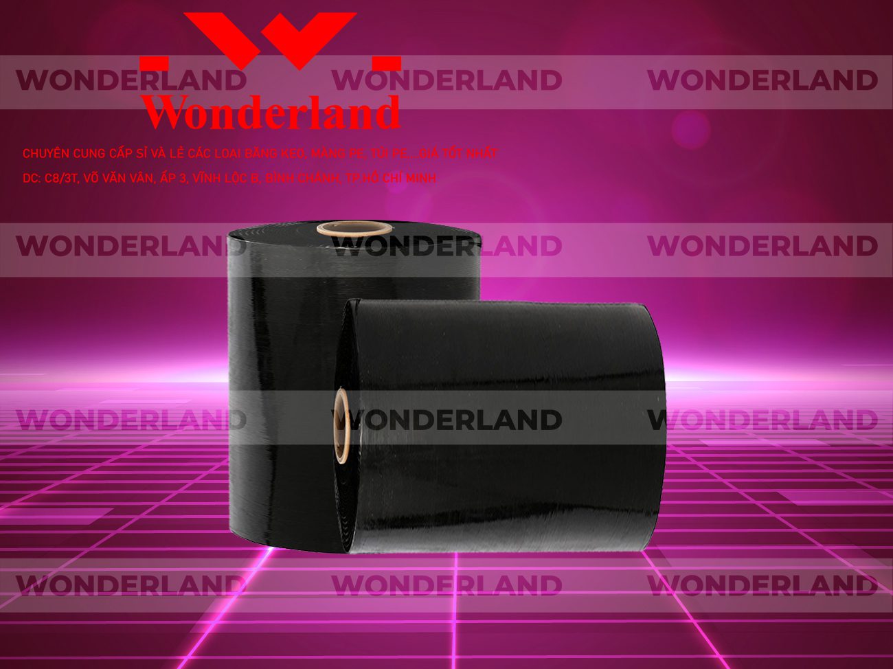 MÀNG PE ĐEN 18.4KG LÕI 1.2KG WONDERLAND CHẤT LƯỢNG TỐT NHẤT
