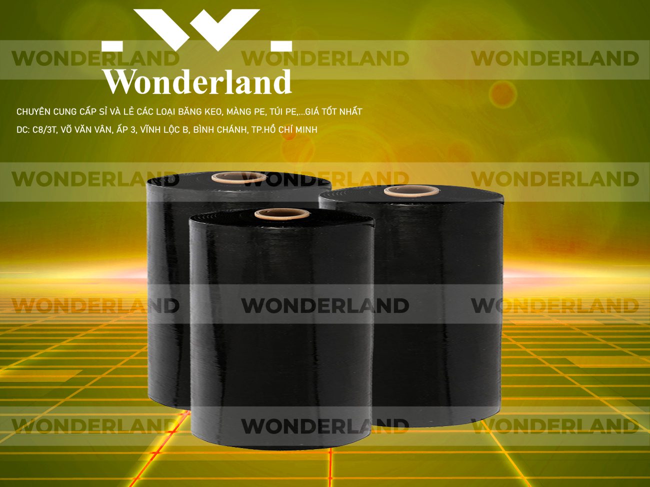 MÀNG PE ĐEN 18.6KG LÕI 1.2KG WONDERLAND GIÁ TỐT