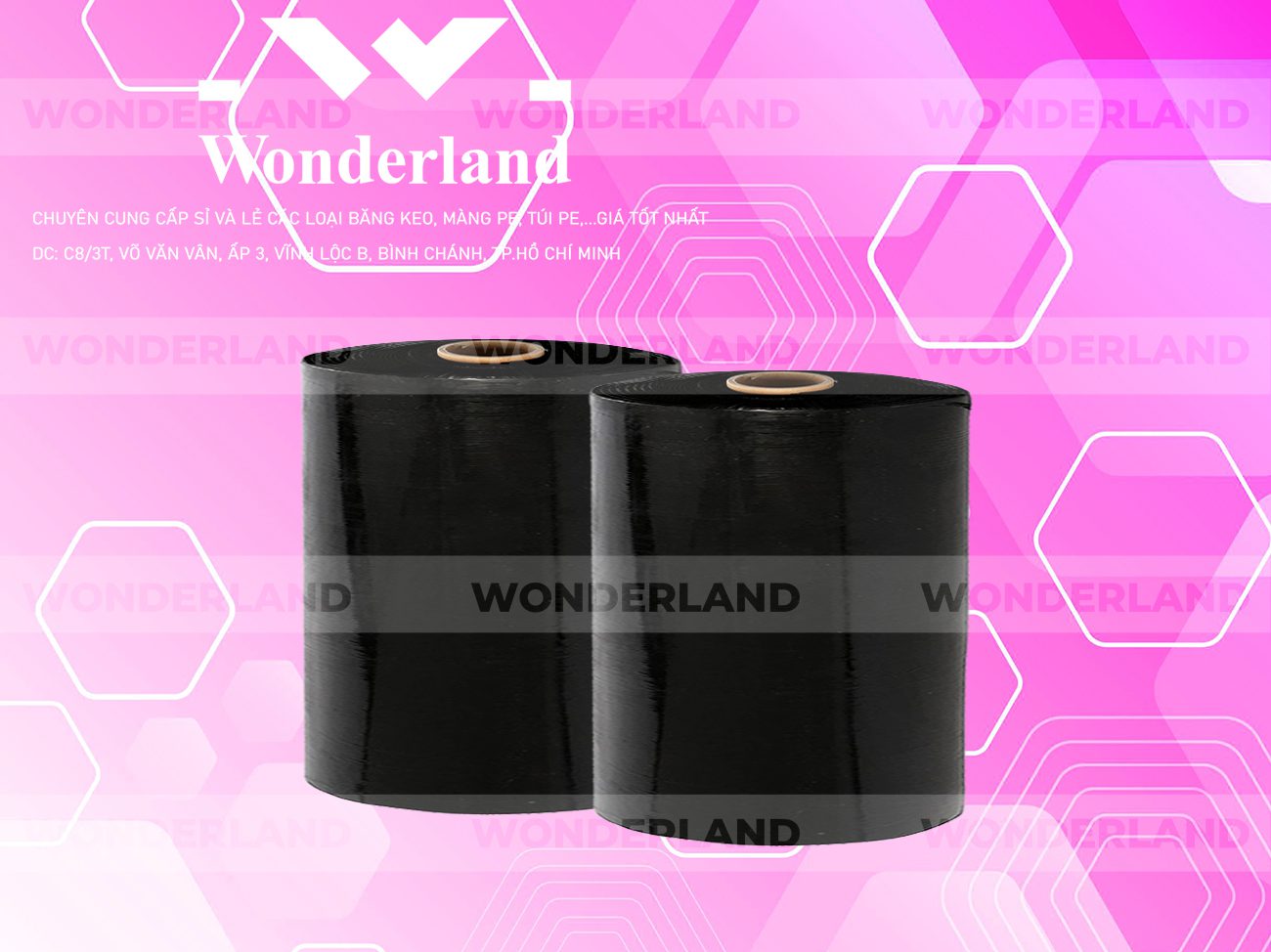 MÀNG PE ĐEN 19.0KG LÕI 1.2KG WONDERLAND CHẤT LƯỢNG TỐT NHẤT