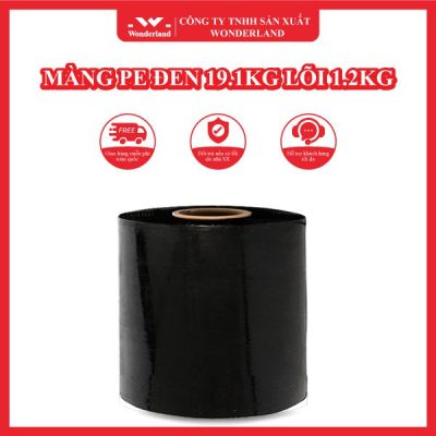 MÀNG PE ĐEN 19.1KG LÕI 1.2KG WONDERLAND