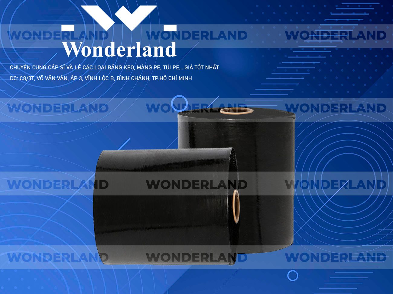 MÀNG PE ĐEN 19.4KG LÕI 1.2KG WONDERLAND CHẤT LƯỢNG TỐT NHẤT
