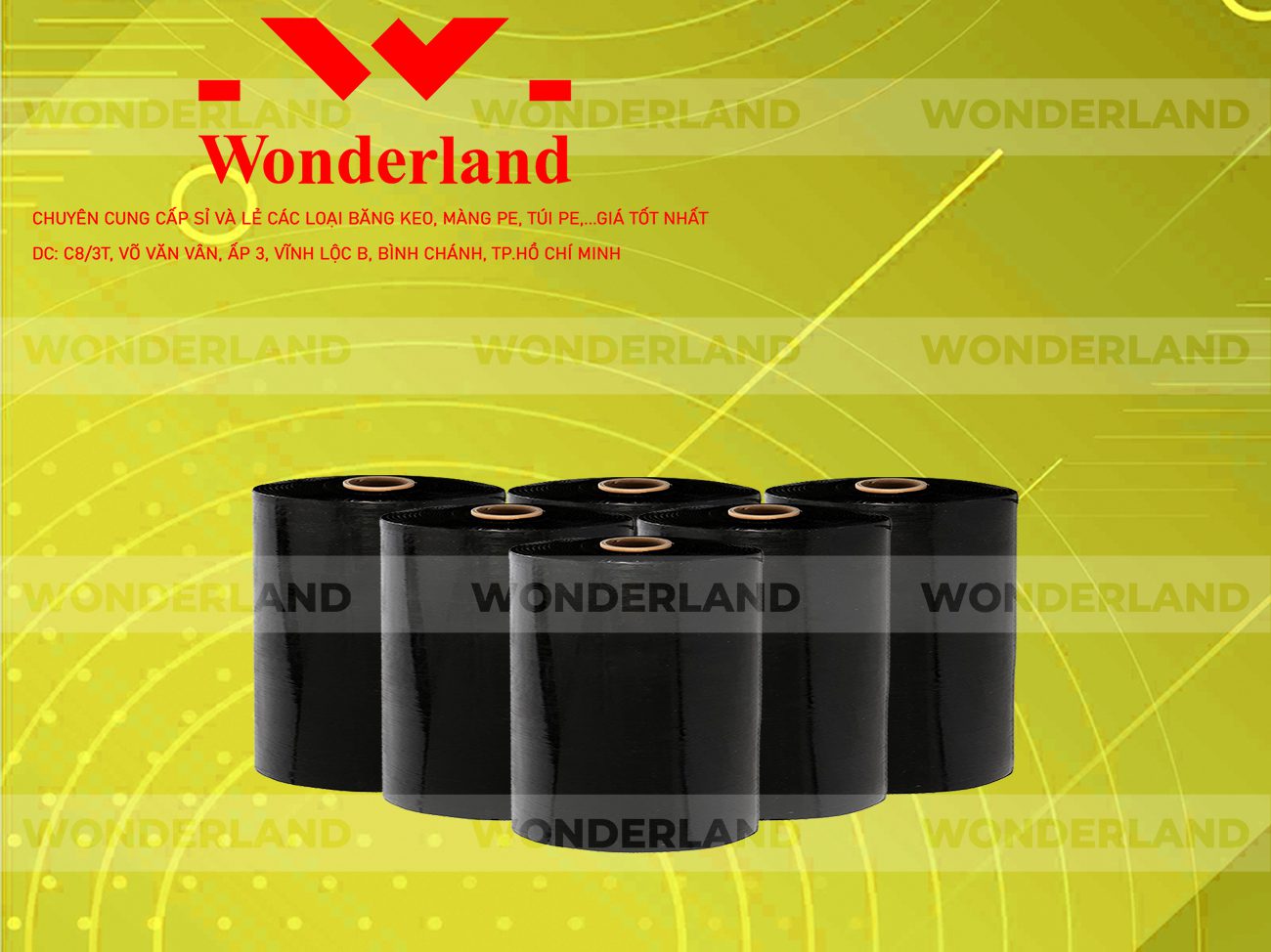MÀNG PE ĐEN 19.7KG LÕI 1.2KG WONDERLAND CHẤT LƯỢNG TỐT NHẤT