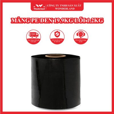 MÀNG PE ĐEN 19.9KG LÕI 1.2KG WONDERLAND