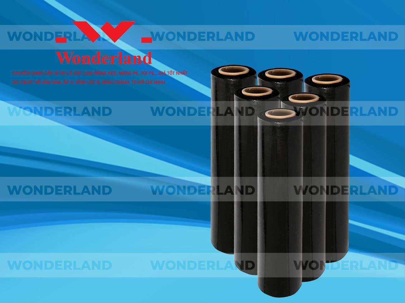 MÀNG PE ĐEN 1KG LÕI 200G WONDERLAND GIÁ SỈ TỐT NHẤT