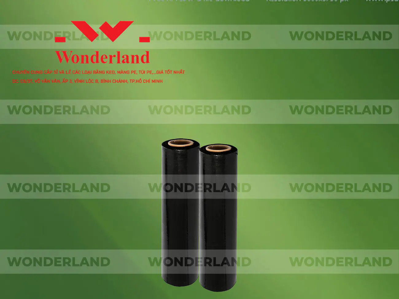 MÀNG PE ĐEN 2.1KG LÕI 200G WONDERLAND CHẤT LƯỢNG TỐT NHẤT