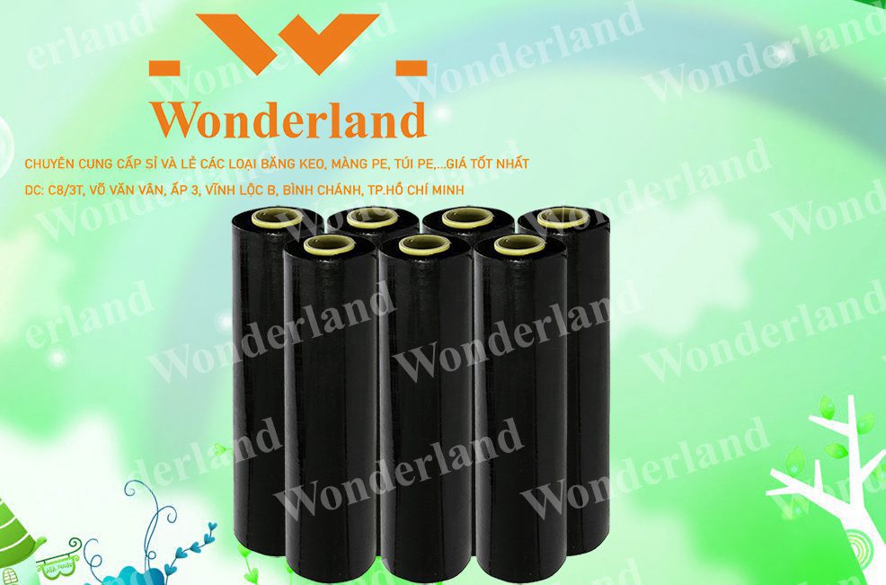 MÀNG PE ĐEN 2.2KG LÕI 200G WONDERLAND GIÁ TỐT