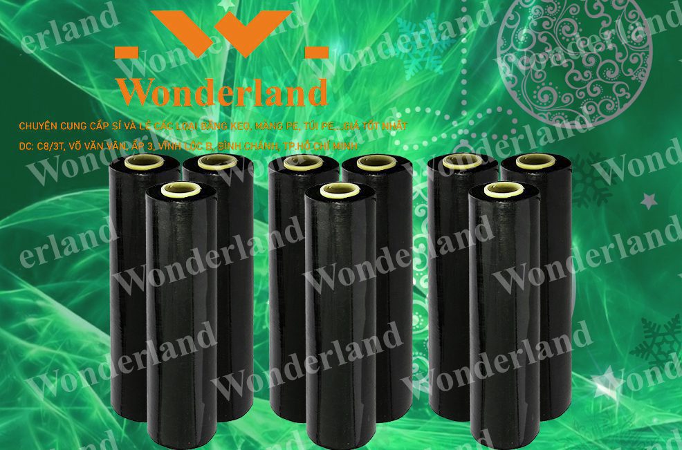 MÀNG PE ĐEN 2.4KG LÕI 200G WONDERLAND GIÁ TỐT