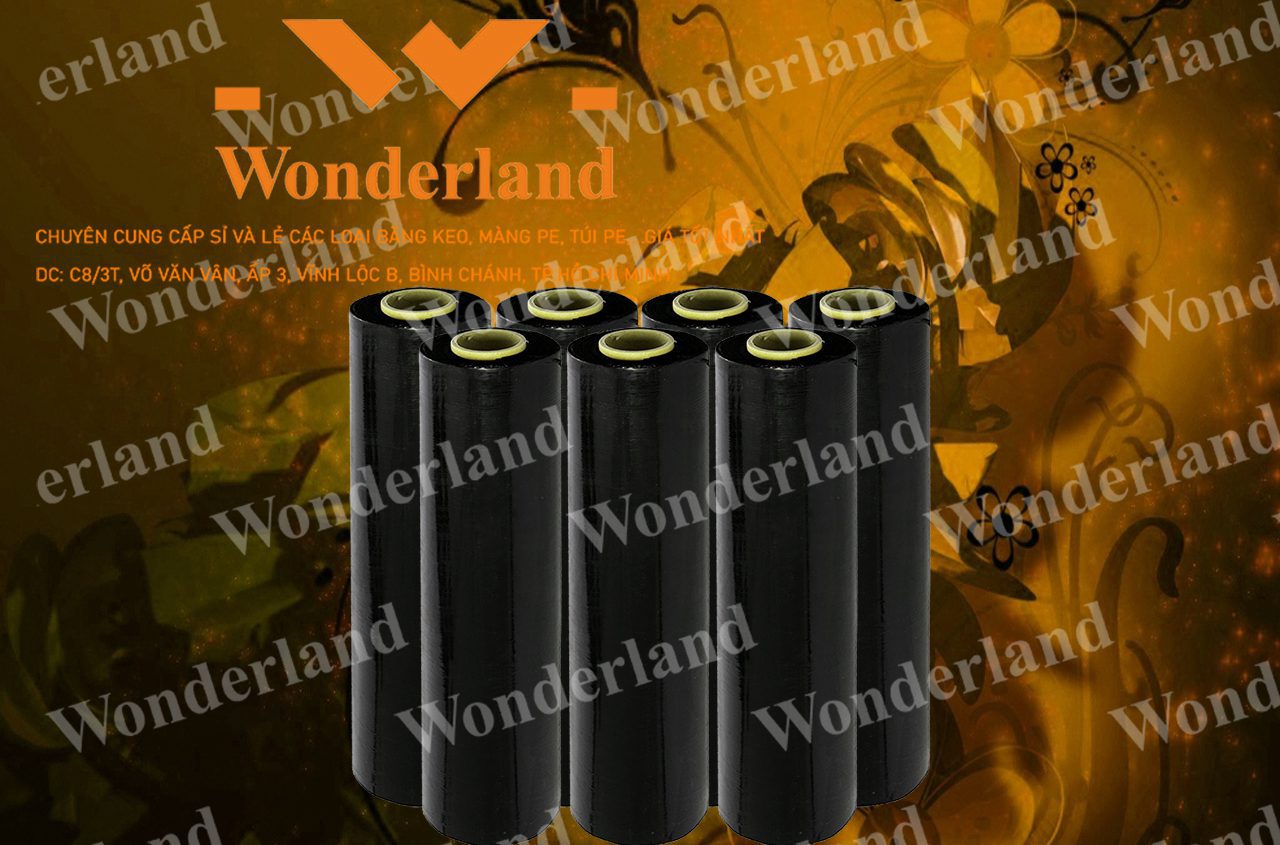 MÀNG PE ĐEN 2.5KG LÕI 200G WONDERLAND GIÁ TỐT