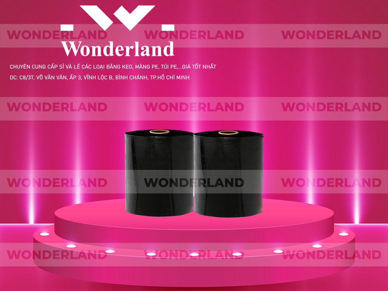 MÀNG PE ĐEN 20.0KG LÕI 1.2KG WONDERLAND CHẤT LƯỢNG TỐT NHẤT