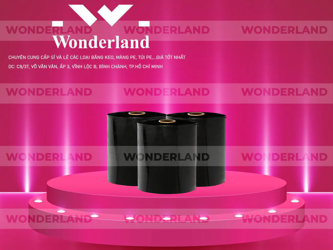 MÀNG PE ĐEN 20.0KG LÕI 1.2KG WONDERLAND GIÁ TỐT