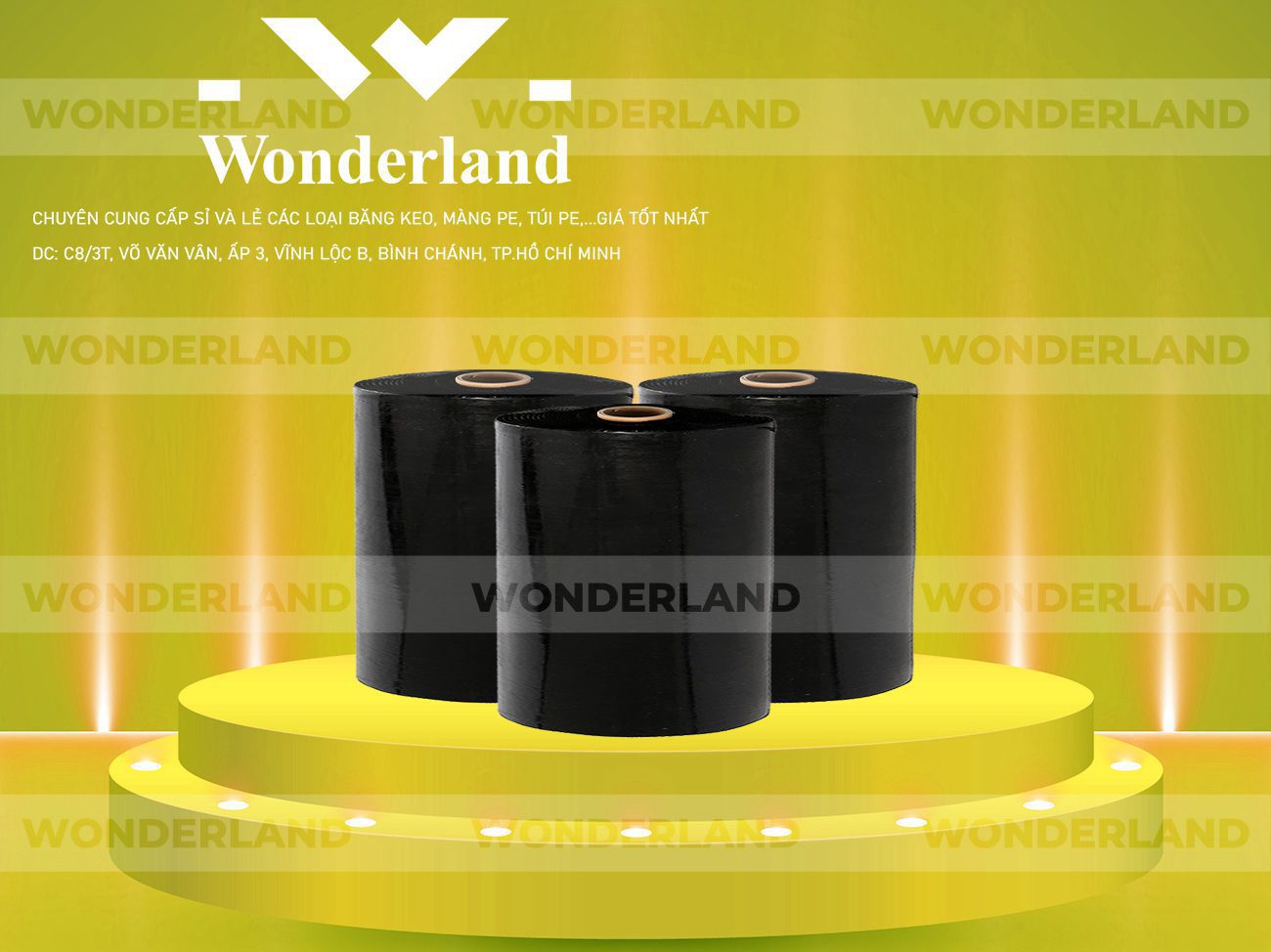 MÀNG PE ĐEN 20.1KG LÕI 1.2KG WONDERLAND GIÁ TỐT