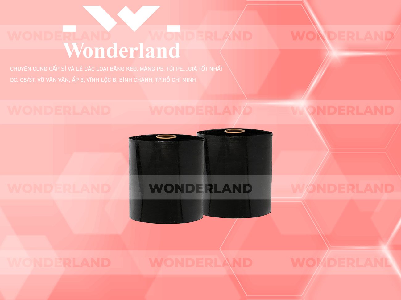 MÀNG PE ĐEN 20.5KG LÕI 1.2KG WONDERLAND CHẤT LƯỢNG TỐT NHẤT