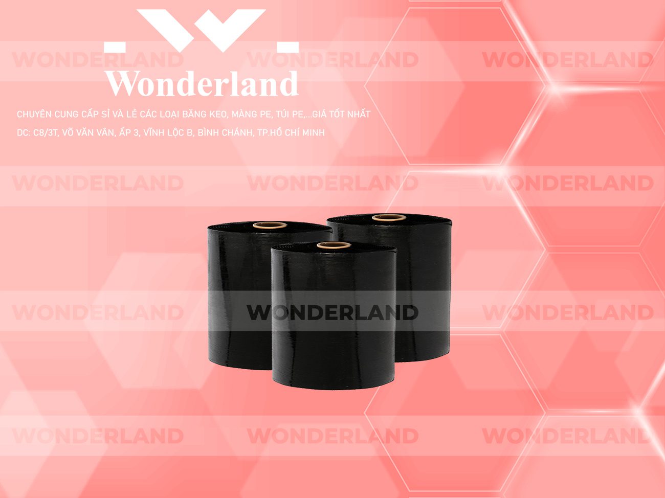 MÀNG PE ĐEN 20.5KG LÕI 1.2KG WONDERLAND GIÁ TỐT