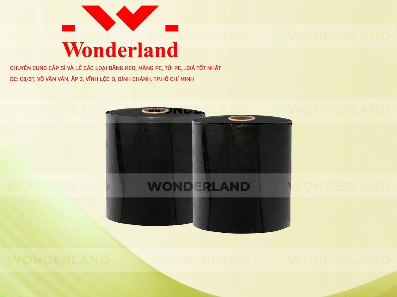 MÀNG PE ĐEN 20.8KG LÕI 1.2KG WONDERLAND CHẤT LƯỢNG TỐT NHẤT