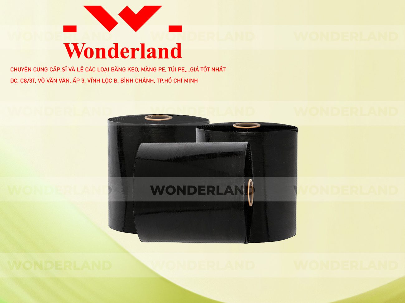MÀNG PE ĐEN 20.8KG LÕI 1.2KG WONDERLAND GIÁ TỐT
