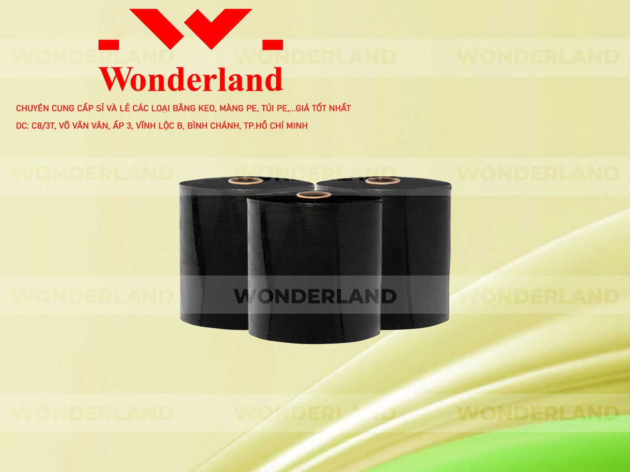 MÀNG PE ĐEN 21.0KG LÕI 1.2KG WONDERLAND CHẤT LƯỢNG TỐT NHẤT
