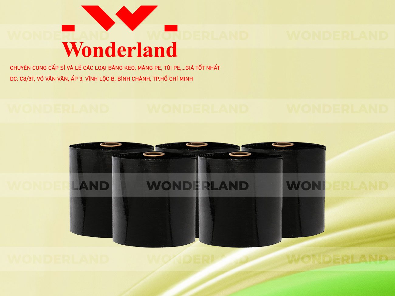 MÀNG PE ĐEN 21.0KG LÕI 1.2KG WONDERLAND GIÁ TỐT