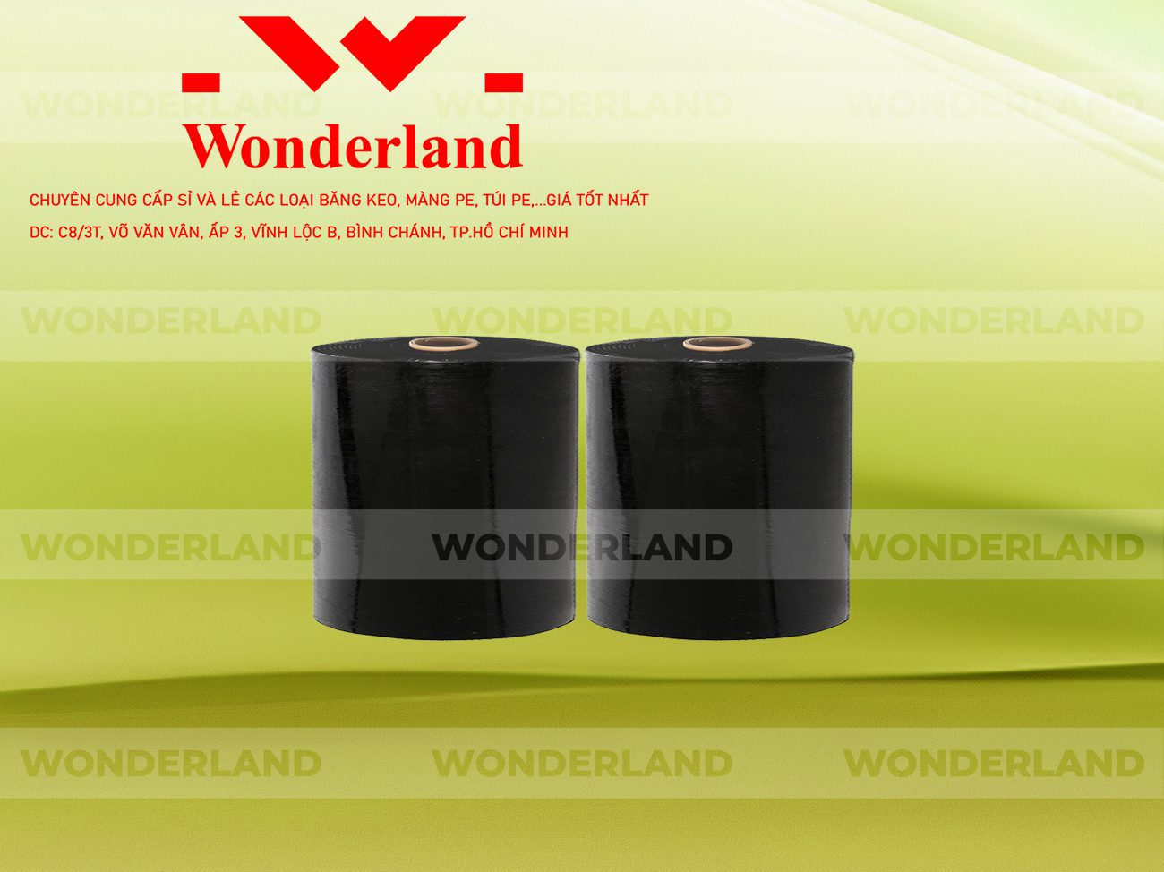 MÀNG PE ĐEN 21.1KG LÕI 1.2KG WONDERLAND CHẤT LƯỢNG TỐT NHẤT