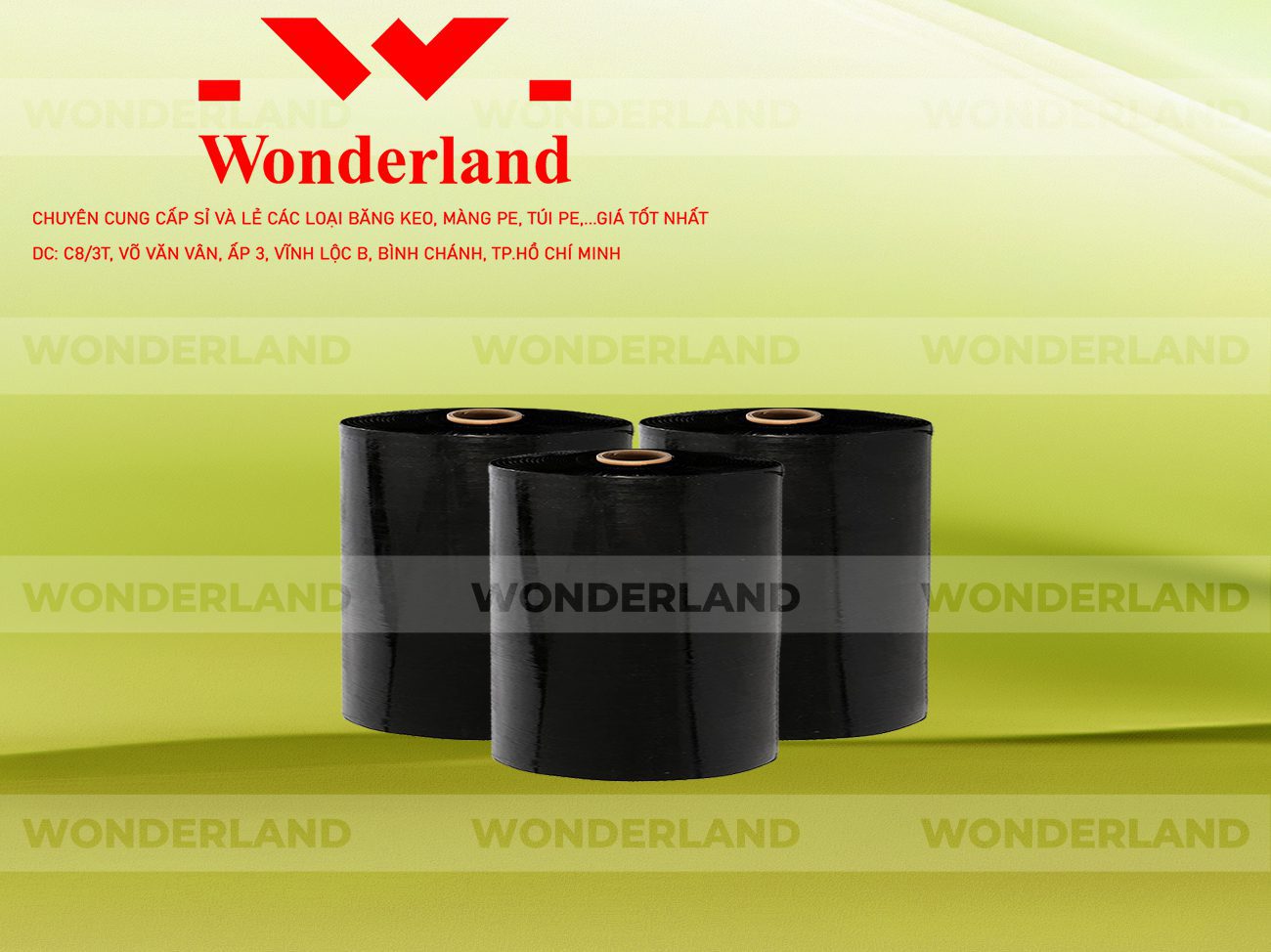 MÀNG PE ĐEN 21.1KG LÕI 1.2KG WONDERLAND GIÁ TỐT