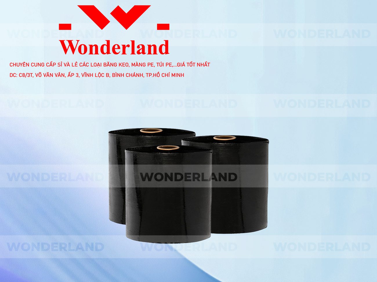 MÀNG PE ĐEN 21.2KG LÕI 1.2KG WONDERLAND GIÁ TỐT