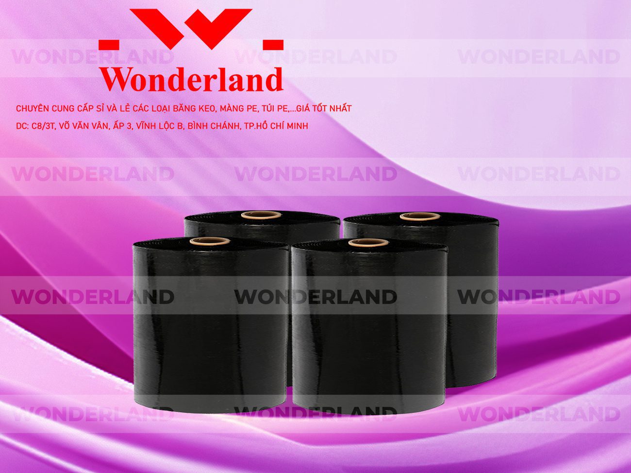 MÀNG PE ĐEN 21.3KG LÕI 1.2KG WONDEROLAND GIÁ TỐT