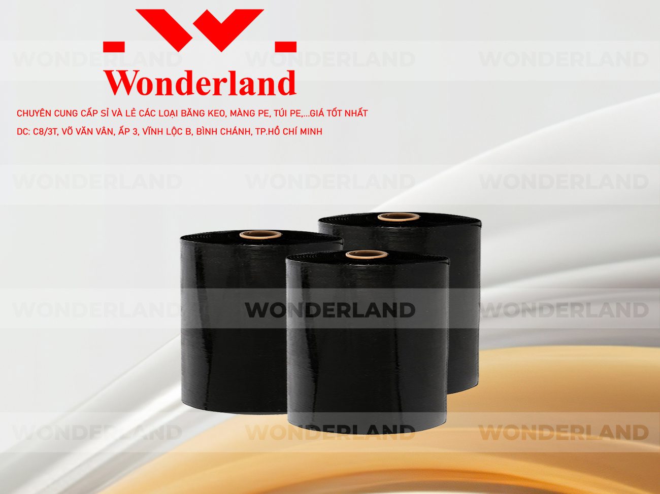 MÀNG PE ĐEN 21.7KG LÕI 1.2KG WONDERLAND CHẤT LƯỢNG TỐT NHẤT