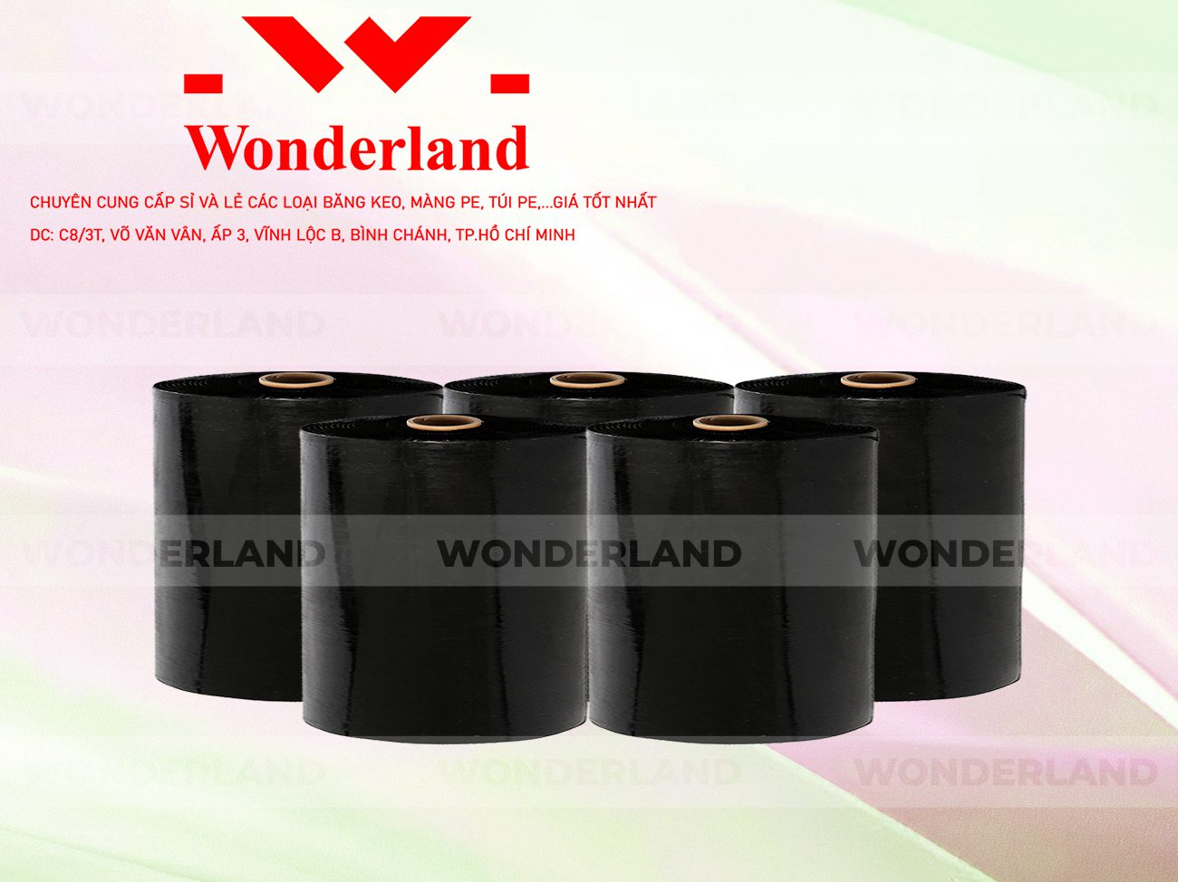 MÀNG PE ĐEN 22.0KG LÕI 1.2KG WONDERLAND GIÁ TÔT