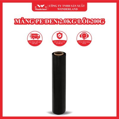 MÀNG PE ĐEN 2.0KG LÕI 200G WONDERLAND