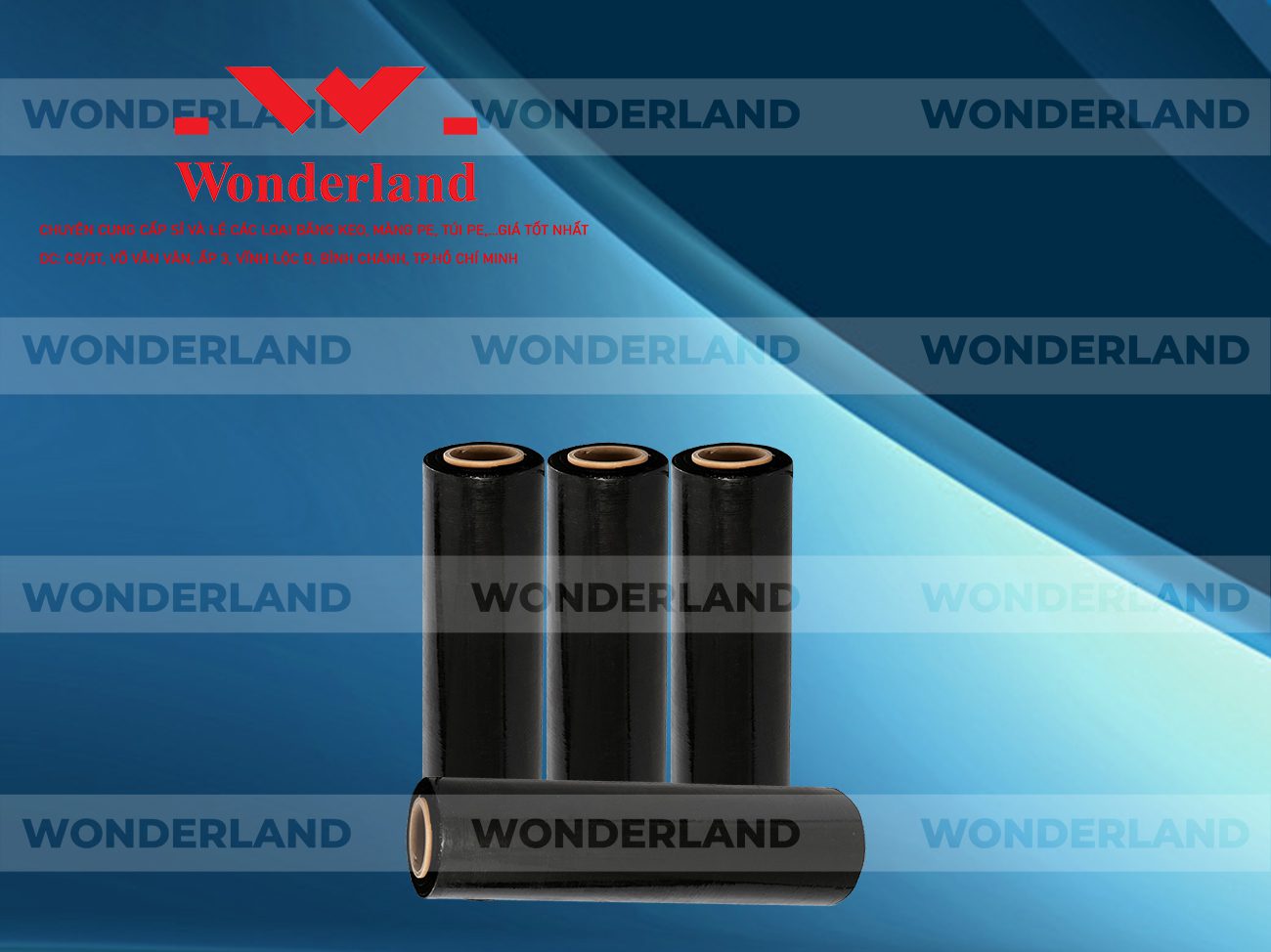 MÀNG PE ĐEN 2KG LÕI 200G WONDERLAND CHẤT LƯỢNG TỐT NHẤT