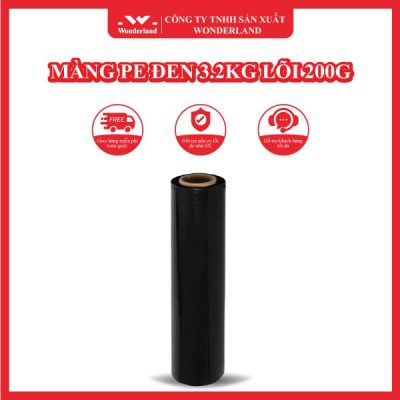 MÀNG PE ĐEN 3.2KG LÕI 200G WONDERLAND