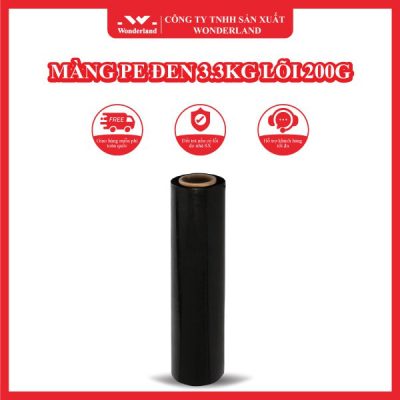 MÀNG PE ĐEN 3.3KG LÕI 200G WONDERLAND
