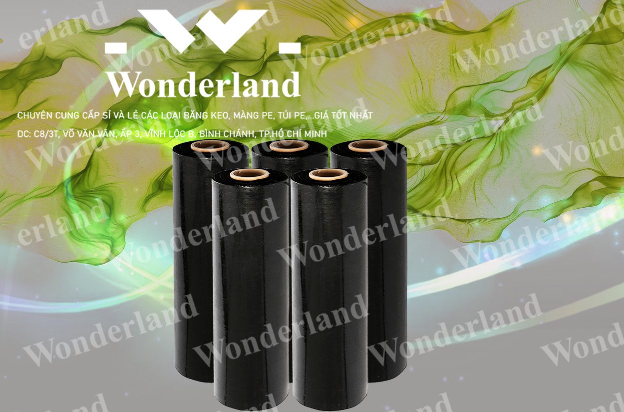 MÀNG PE ĐEN 3.4KG LÕI 200G CHẤT LƯỢNG CAO WONDERLAND GIÁ SỈ TỐT NHẤT