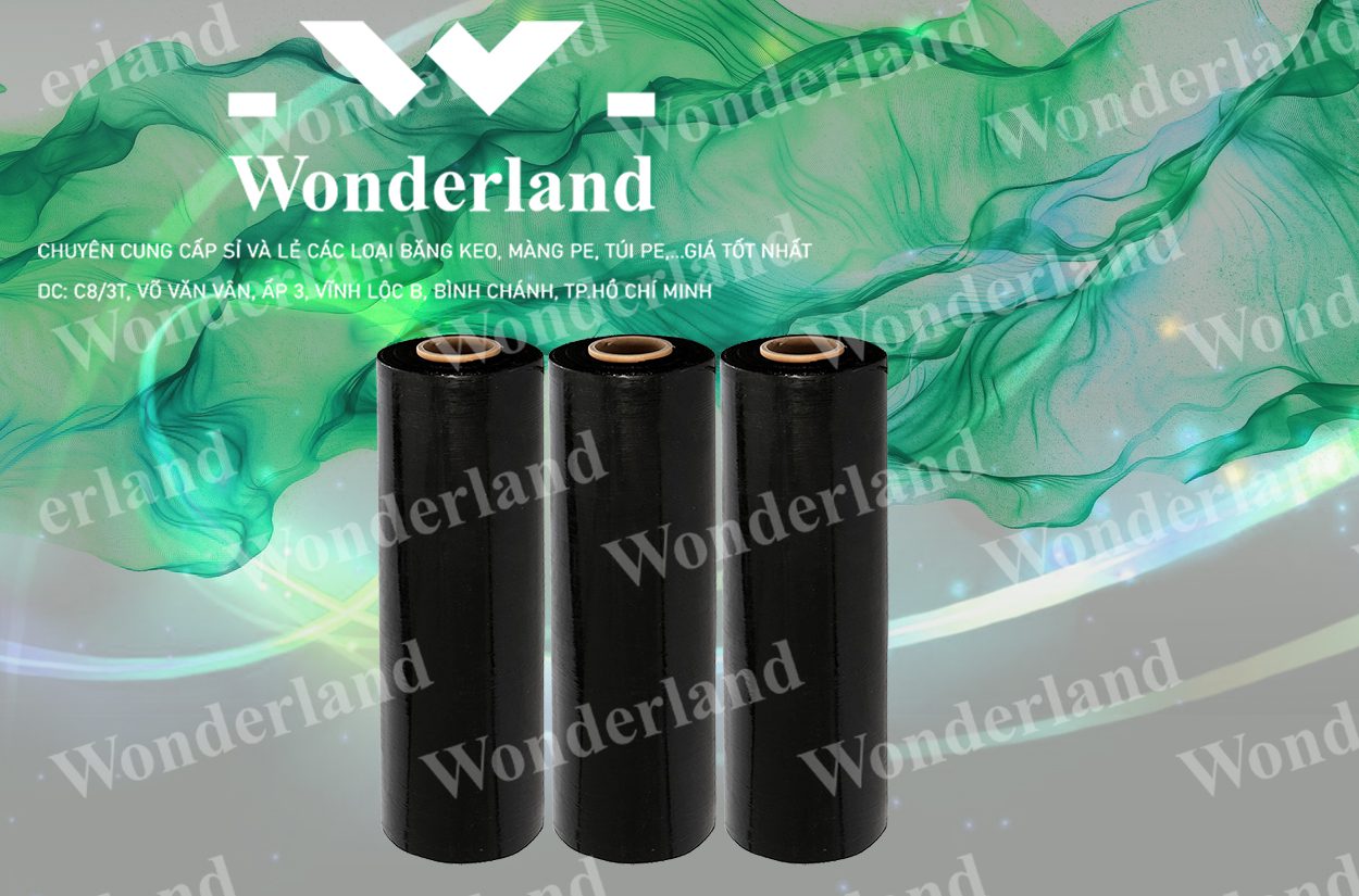 MÀNG PE ĐEN 3.4KG LÕI 200G CHẤT LƯỢNG CAO WONDERLAND