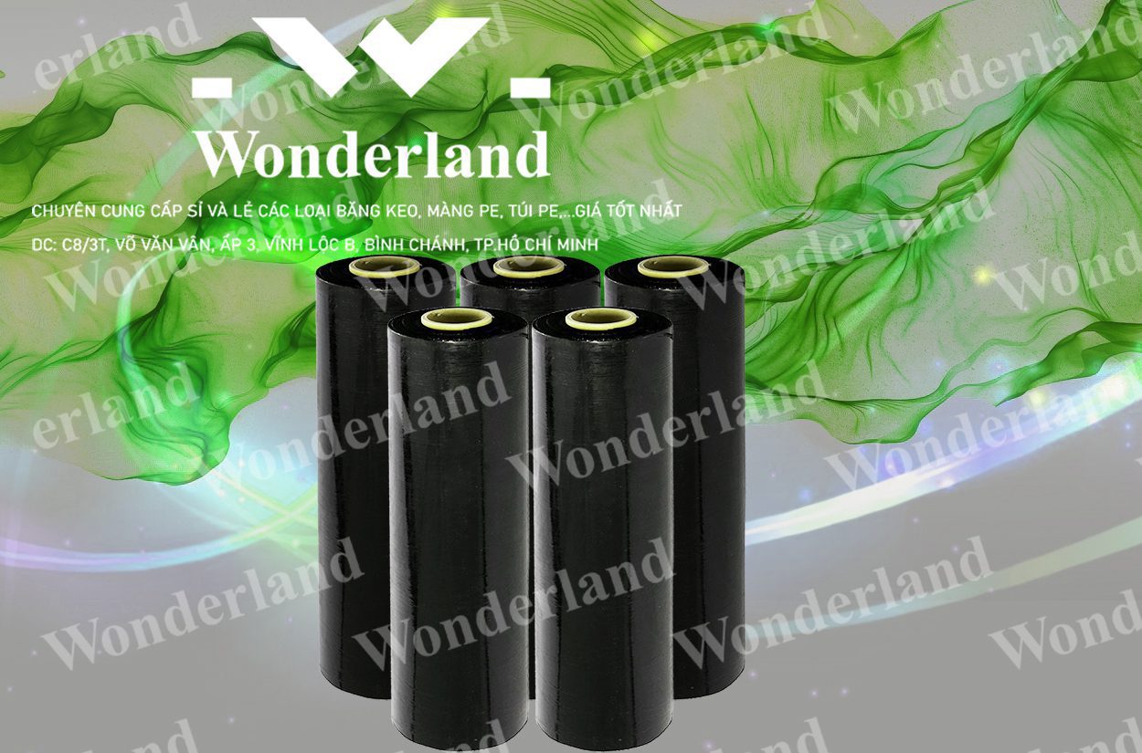 MÀNG PE ĐEN 3.4KG LÕI 200G WONDERLAND GIÁ TỐT
