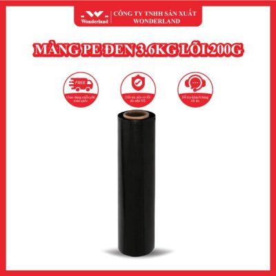 MÀNG PE ĐEN 3.6KG LÕI 200G WONDERLAND