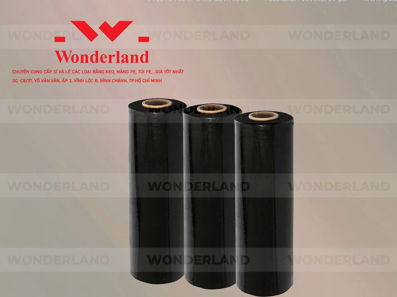 MÀNG PE ĐEN 3.6KG LÕI 200G WONDERLAND CHẤT LƯỢNG TỐT NHẤT