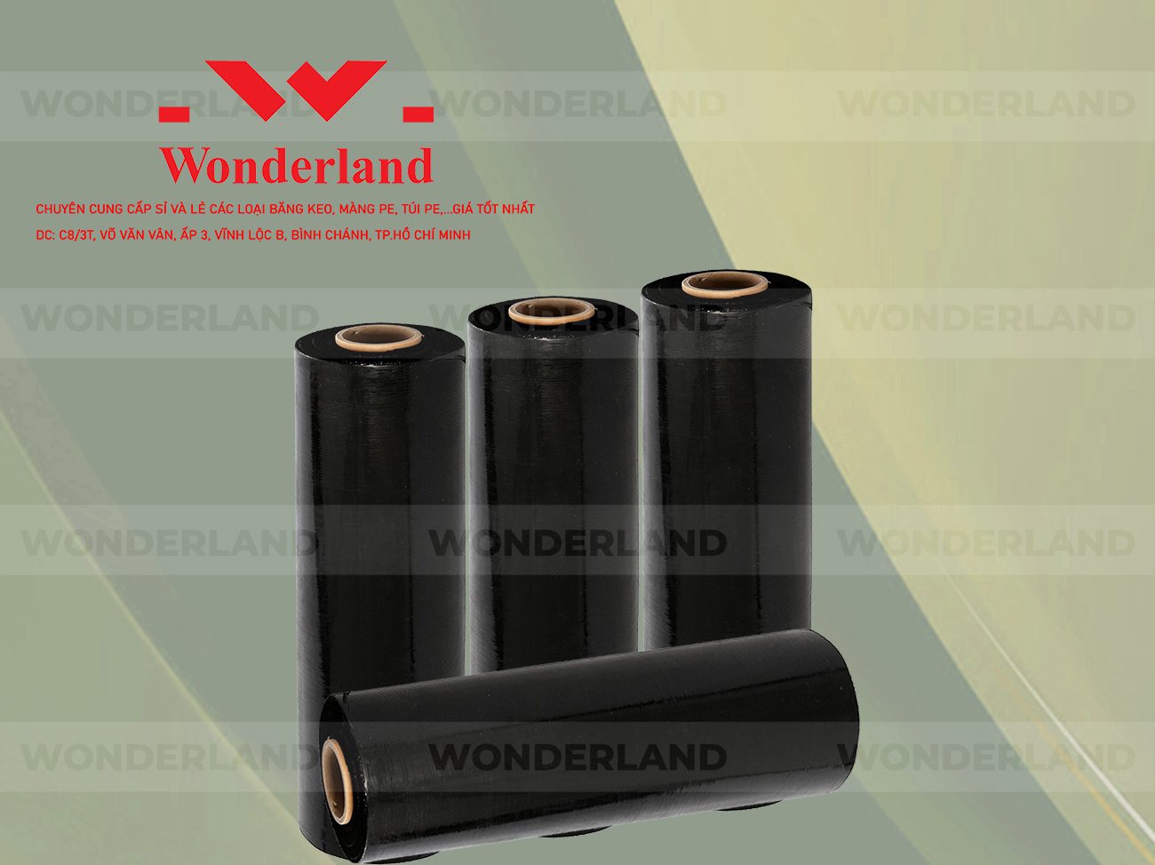 MÀNG PE ĐEN 3.7KG LÕI 200G WONDERLAND CHẤT LƯỢNG TỐT NHẤT