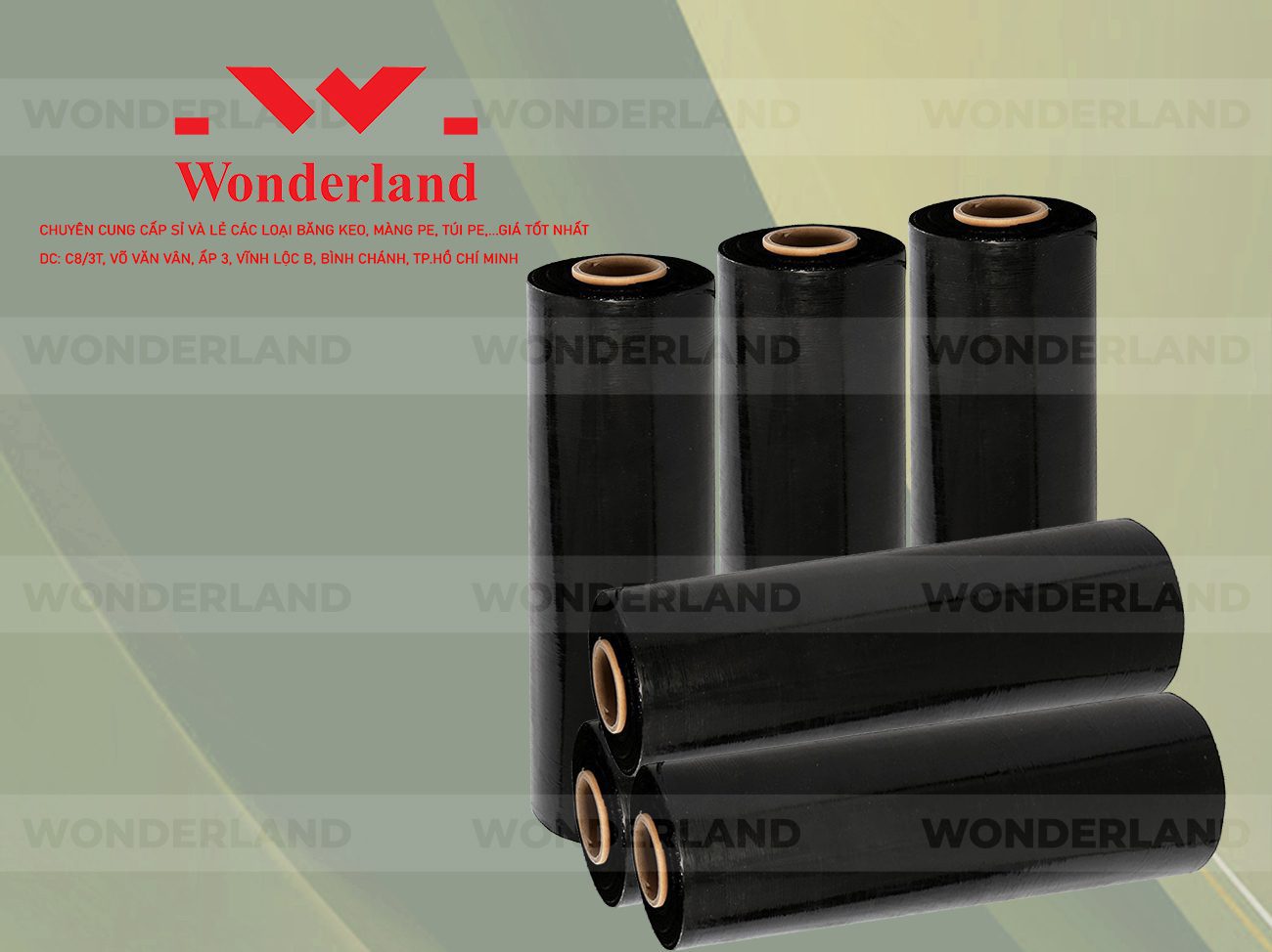 MÀNG PE ĐEN 3.7KG LÕI 200G WONDERLAND GIÁ TỐT