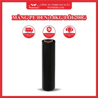 MÀNG PE ĐEN 3.8KG LÕI 200G WONDERLAND